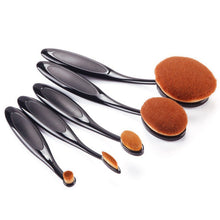 5 Pieces/set Cosmetic Oval Makeup Brushes Set Blush Powder Foundation Beauty Eyeshadow Toothbrush Kit Tool UBY