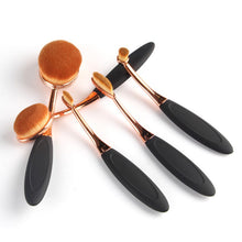 5 Pieces/set Cosmetic Oval Makeup Brushes Set Blush Powder Foundation Beauty Eyeshadow Toothbrush Kit Tool UBY