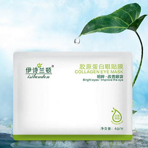 5 pcs pack ISILANDON Collagen Firming Anti Wrinkle Eye Mask Ageless Sleep Mask Dark Circles Face Care Whitening Mask UBY