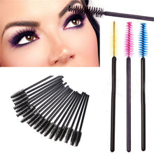 50PCS Disposable Eyelash Brush Mascara Wands Applicator Spoolers Makeup Mini T38 UBY