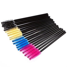 50PCS Disposable Eyelash Brush Mascara Wands Applicator Spoolers Makeup Mini T38 UBY