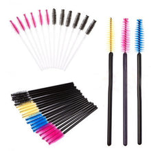 50PCS Disposable Eyelash Brush Mascara Wands Applicator Spoolers Makeup Mini T38 UBY