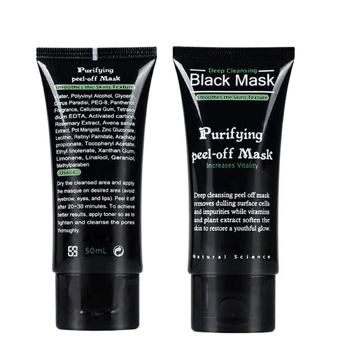 50ml Blackhead Remover Deep Cleansing Purifying Peel Off Acne Black Mud Face Mask UBY