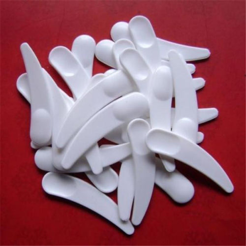 50pcs Mini Cosmetic Spatula Scoop Disposable Mask White Plastic Spoon Makeup Maquillage Tools UBY
