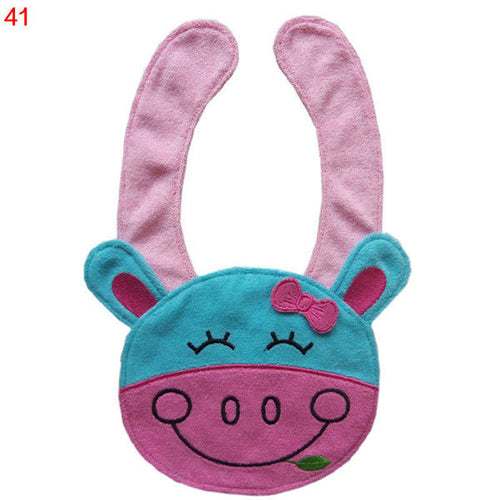 56 Patterns Kids Baby Bibs Animals Waterproof Cotton Saliva Towel Infant Lunch Bib UBY