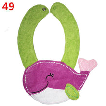 56 Patterns Kids Baby Bibs Animals Waterproof Cotton Saliva Towel Infant Lunch Bib UBY