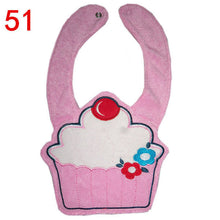 56 Patterns Kids Baby Bibs Animals Waterproof Cotton Saliva Towel Infant Lunch Bib UBY