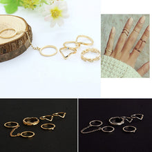 5pcs Set Hot Mid Midi Above Knuckle Ring Band Gold Silver Tip Finger Stacking UBY