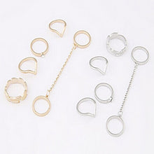 5pcs Set Hot Mid Midi Above Knuckle Ring Band Gold Silver Tip Finger Stacking UBY