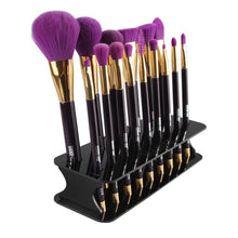 15 Hole Drying Rack Organizer Shelf Square Makeup Brush Holder Make Up Cosmetic Brush Holder Tools UBY
