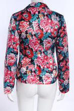 Casual Women One Button Jacket Slim Casual Business Blazer Suit Floral Coat Outwear UBY