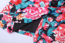 Casual Women One Button Jacket Slim Casual Business Blazer Suit Floral Coat Outwear UBY