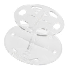 Cosmetic Shelf Rack Toothbrush Makeup Brush Organizer Acrylic 6 Hole Oval Makeup Brush Holder For Stand Drying Brush UBY