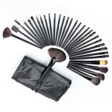 MAANGE Professional 32pcss Cosmetic Facial Make up Brush Kit Wool Makeup Brushes Tools Set with Black Leather Case S1 UBY