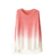 Brand Sweater Women Sexy O-neck Sweaters Loose Fluffy Wool Pullovers UBY