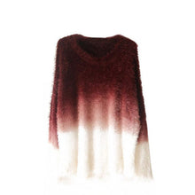 Brand Sweater Women Sexy O-neck Sweaters Loose Fluffy Wool Pullovers UBY