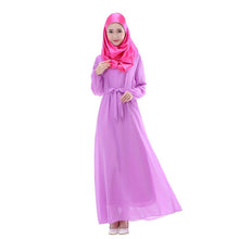 Women Chiffon Long Sleeve LKaftan Abaya Jilbab Islamic Muslim Cocktail ong Dress UBY