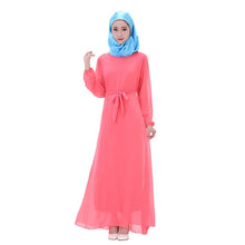 Women Chiffon Long Sleeve LKaftan Abaya Jilbab Islamic Muslim Cocktail ong Dress UBY