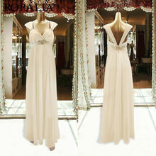 Elegant Women Chiffon Sequin Fishtail V Neck Sleeveless Tank Formal Long Maxi Dress UBY
