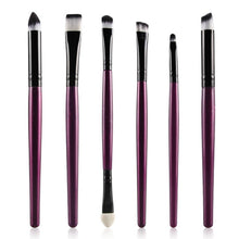 6Pcs Pro Beauty Makeup Brushes Eyeshadow Blending Make Up Sponge Smudge Oblique Nose Shadow Makeup Brush Set UBY