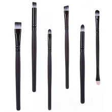 6Pcs Pro Beauty Makeup Brushes Eyeshadow Blending Make Up Sponge Smudge Oblique Nose Shadow Makeup Brush Set UBY