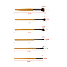 6Pcs Pro Makeup Brushes Eyeshadow Eye Shadow Beauty Foundation Brush Blending Cosmetics Makeup Brush Set UBY