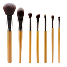 7 Pcs Foundation Brush Tools Professional Wool Brand Beauty Blush Makeup Brushes Set Cosmetic UBY