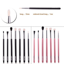 7Pcs Pro Eye Make Up Brush Set Tool Eyeshadow Eyeliner Brow Blending Cosmetic Maquiagem Makeup Brushes UBY