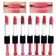 8 Colors Women Beauty Makeup Waterproof Lip Stick Lip Gloss Lip Brillant Pencil Lipstick Double Way Lip Pen P6Y UBY