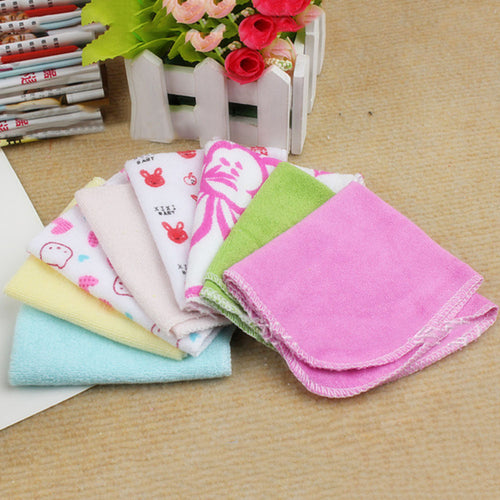 8pcss Baby Infant born Soft Bath Towel Washcloth Bathing Feeding Wipe Cloth Y8 UBY