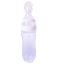 90ml Soft Silicone Spoon Infant Baby Rice CeEat-bottle Weaning Food Supplement UBY