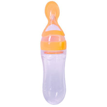 90ml Soft Silicone Spoon Infant Baby Rice CeEat-bottle Weaning Food Supplement UBY
