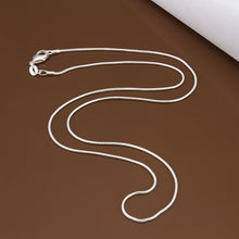 925 Sliver 1MM Thin silver Snake Chain Necklace Jewelry Findings 16"18"20"22"24" Wholejewelry UBY