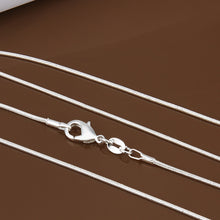 925 Sliver 1MM Thin silver Snake Chain Necklace Jewelry Findings 16"18"20"22"24" Wholejewelry UBY
