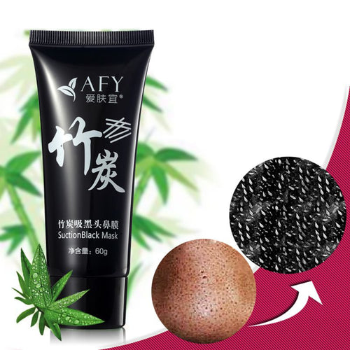 AFY Skin Care Suction Black Mask Bamboo Charcoal Blackhead Remover Nose Face Facial Mask Tearing Peeling Shrink Pores L4 UBY
