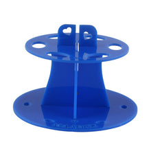 Acrylic Makeup Brush Holder Stand Drying Brush Cosmetic Shelf Rack Toothbrush 6 Hole Oval Makeup Brush Organizer  UBY