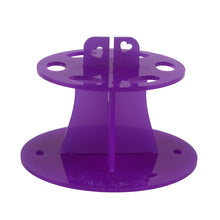 Acrylic Makeup Brush Holder Stand Drying Brush Cosmetic Shelf Rack Toothbrush 6 Hole Oval Makeup Brush Organizer  UBY
