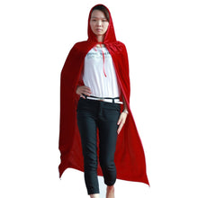 Adult Halloween Fancy Dress Costume Hoody Long Cloak Wedding Cape Wicca Robe U88 UBY