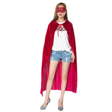 Adult Halloween Fancy Dress Costume Hoody Long Cloak Wedding Cape Wicca Robe U88 UBY