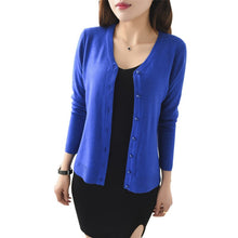 Autumn Spring Women Candy Colors Casual Knitted Sweater Cardigan Long Sleeve Cardigan Coat Jacket Outwear Tops Feminino UBY