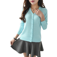 Autumn Spring Women Candy Colors Casual Knitted Sweater Cardigan Long Sleeve Cardigan Coat Jacket Outwear Tops Feminino UBY