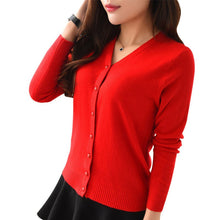 Autumn Spring Women Candy Colors Casual Knitted Sweater Cardigan Long Sleeve Cardigan Coat Jacket Outwear Tops Feminino UBY