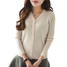Autumn Spring Women Candy Colors Casual Knitted Sweater Cardigan Long Sleeve Cardigan Coat Jacket Outwear Tops Feminino UBY