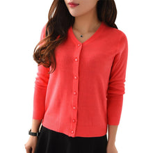 Autumn Spring Women Candy Colors Casual Knitted Sweater Cardigan Long Sleeve Cardigan Coat Jacket Outwear Tops Feminino UBY
