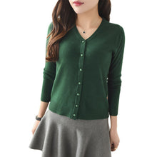 Autumn Spring Women Candy Colors Casual Knitted Sweater Cardigan Long Sleeve Cardigan Coat Jacket Outwear Tops Feminino UBY