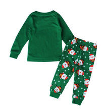 2pcss Kids Christmas Gift Clothing Set Cotton Long Sleeve Children Santa Print Suit Clothes Sets 2-7Years UBY