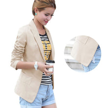 Autumn Winter Women Coat Slim Short OL Blazer Outerwear Long Sleeve Jacket Suit Plus SizeHG UBY