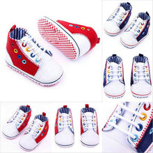Baby Boy Girl Shoelace Crib Shoes Toddler Soft Sole Canvas Walking Sneakers 0-12M UBY
