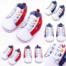 Baby Boy Girl Shoelace Crib Shoes Toddler Soft Sole Canvas Walking Sneakers 0-12M UBY