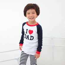 Baby Girl Boy Long Sleeve T-shirt TopsStripe Pants Sets 2Pcs Homewear Clothes UBY